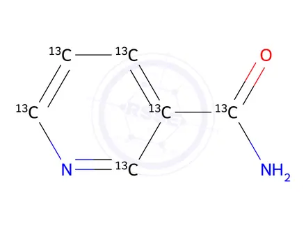 Chemical structure of Nicotinamide-13C6