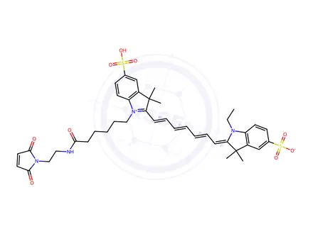 Chemical structure of Sulfo-Cyanine7 maleimide