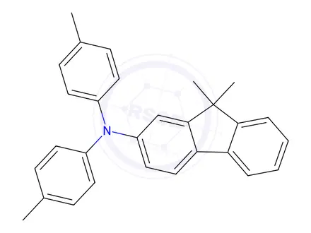 Chemical structure of 9,9-dimethyl-N,N-di-p-tolyl-9H-fluoren-2-amine