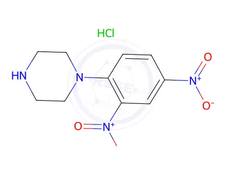 Chemical structure of 1-(2,4-Dinitrophenyl)-piperazine hydrochloride