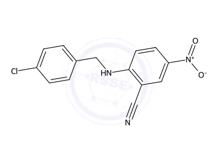 Chemical structure of 2-((4-Chlorobenzyl)amino)-5-nitrobenzonitrile
