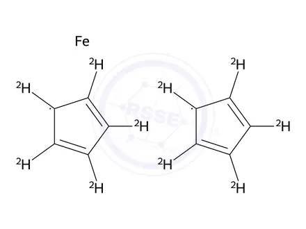 Chemical structure of Ferrocene D10