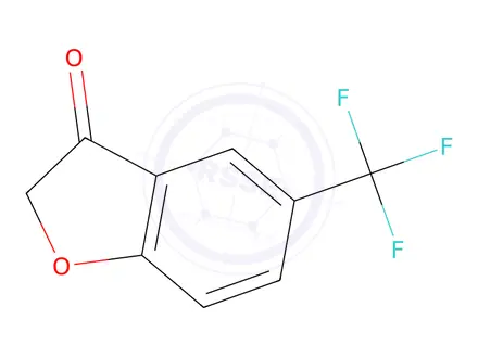 Chemical structure of 5-(Trifluoromethyl)benzofuran-3(2H)-one