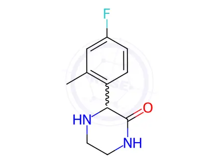 Chemical structure of (3S)-3-(4-Fluoro-2-methylphenyl)piperazin-2-one