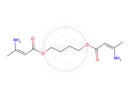 Chemical structure of 3-Amino-2-butenoic acid (1,4-butanediyl) ester