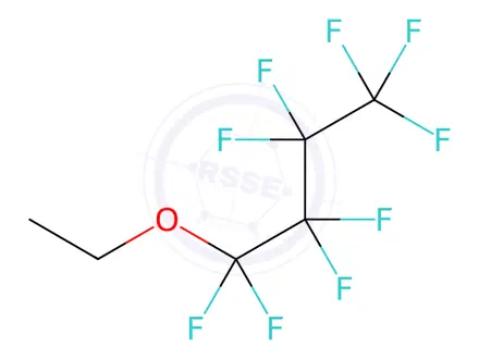 Chemical structure of Ethyl Nonafluorobutyl Ether(mixture of isomers)
