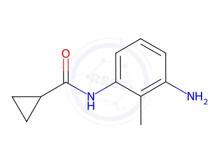 Chemical structure of N-(3-Amino-2-methylphenyl)cyclopropanecarboxamide