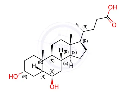 Chemical structure of Ursodeoxycholic Acid Impurity 55