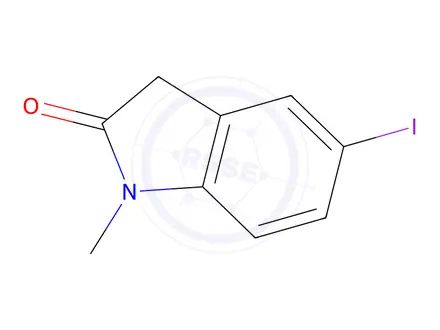 Chemical structure of 5-Iodo-1-methylindolin-2-one