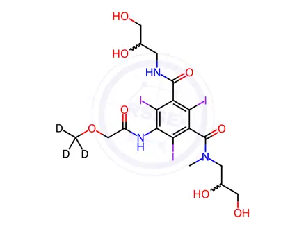 Chemical structure of Iopromide-[d3]