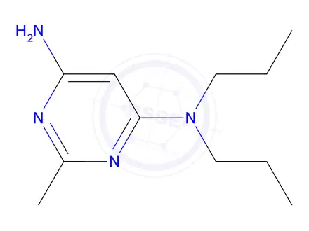 Chemical structure of 2-methyl-n4,n4-dipropylpyrimidine-4,6-diamine