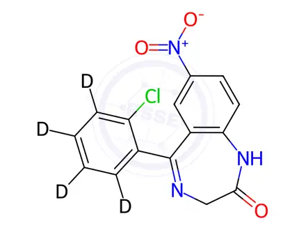 Chemical structure of Clonazepam D4