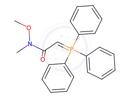 Chemical structure of N-methoxy-N-methyl(triphenylphosphineylidene)acetamide