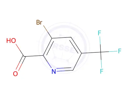 Chemical structure of 3-Bromo-5-(trifluoromethyl)picolinic acid