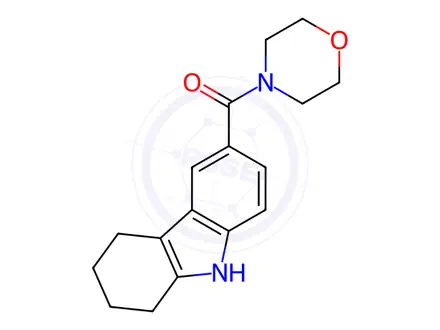 Chemical structure of 6-(Morpholin-4-ylcarbonyl)-2,3,4,9-tetrahydro-1H-carbazole