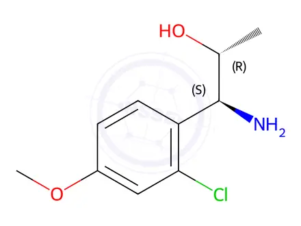 Chemical structure of (1S,2R)-1-AMINO-1-(2-CHLORO-4-METHOXYPHENYL)PROPAN-2-OL
