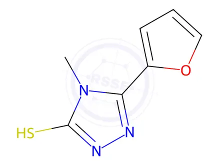 Chemical structure of 5-(Furan-2-yl)-4-methyl-4H-1,2,4-triazole-3-thiol