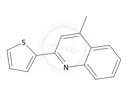 Chemical structure of 4-Methyl-2-(thiophen-2-yl)quinoline hydrochloride