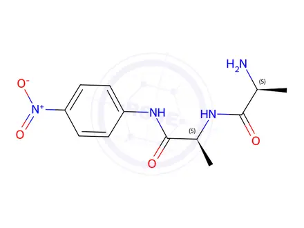 Chemical structure of H-Ala-Ala-pNA hydrochloride salt
