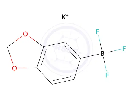 Chemical structure of Potassium 3,4-(methylenedioxy)-phenyltrifluoroborate