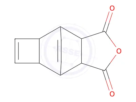 Chemical structure of 4,4A,7,7a-tetrahydro-4,7-ethenocyclobuta[f]isobenzofuran-1,3(3aH,6aH)-dione