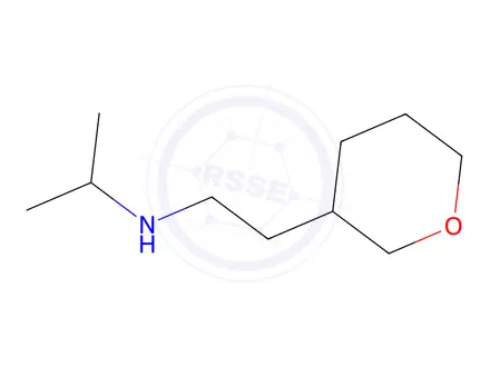 Chemical structure of N-(2-(tetrahydro-2H-pyran-3-yl)ethyl)propan-2-amine