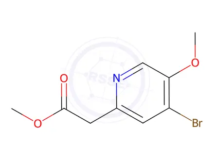 Chemical structure of Methyl 4-Bromo-5-methoxypyridine-2-acetate