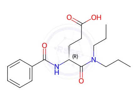 Chemical structure of Proglumide Impurity 1
