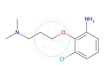 Chemical structure of N-[3-(2-Amino-6-chlorophenoxy)propyl]-N,N-dimethylamine