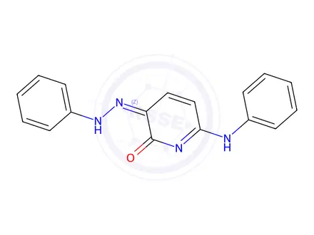 Chemical structure of (Z)-6-(Phenylamino)-3-(2-phenylhydrazono)pyridin-2(3H)-one