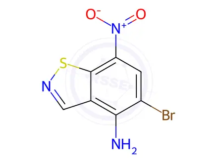 Chemical structure of 5-Bromo-7-nitrobenzo[d]isothiazol-4-amine