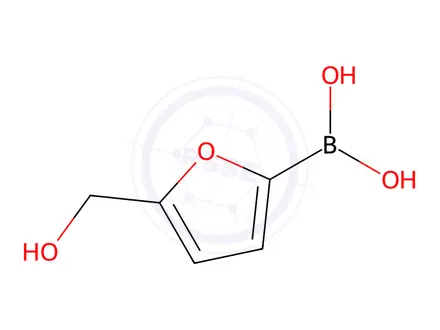Chemical structure of 5-(Hydroxymethyl)furan-2-boronic Acid