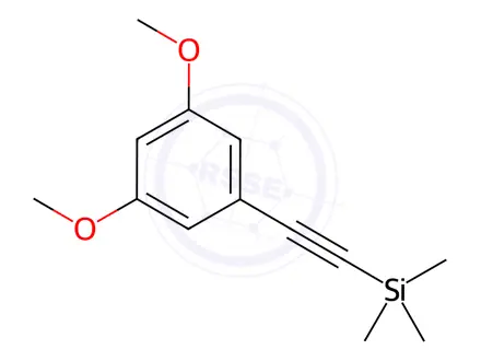 Chemical structure of 1-TRIMETHYLSILYLETHYNYL-3 5-DIMETHOXYBE&