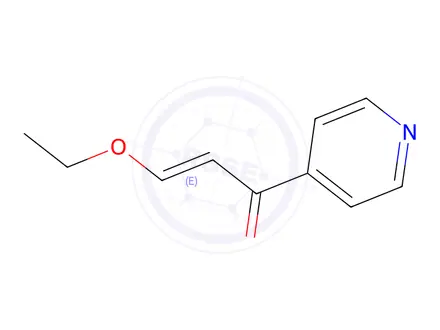 Chemical structure of 3-Ethoxy-1-(pyridin-4-yl)prop-2-en-1-one