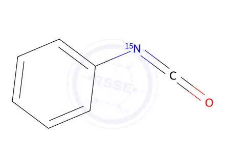 Chemical structure of Phenyl isocyanate-¹⁵N