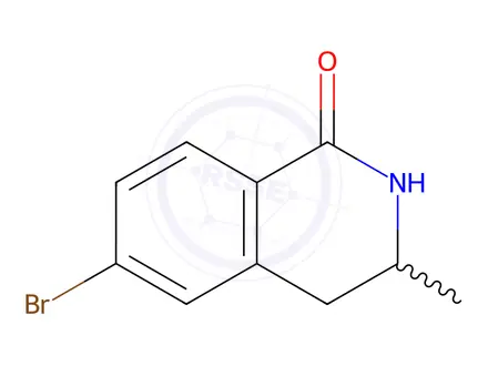 Chemical structure of 6-Bromo-3-methyl-3,4-dihydroisoquinolin-1(2H)-one