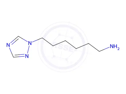 Chemical structure of 6-(1h-1,2,4-Triazol-1-yl)hexan-1-amine