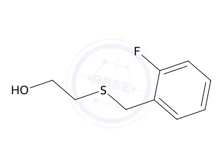 Chemical structure of 2-((2-Fluorobenzyl)thio)ethan-1-ol