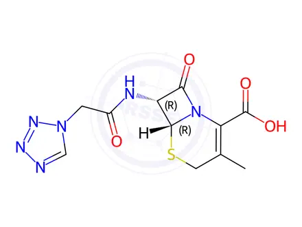 Chemical structure of Cefazolin sodium Impurity C