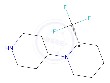 Chemical structure of (S)-1-(Piperidin-4-yl)-2-(trifluoromethyl)-piperidine