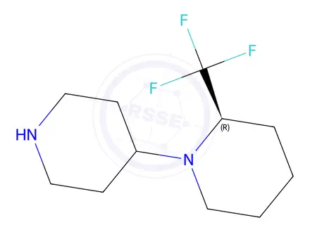 Chemical structure of (R)-1-(Piperidin-4-yl)-2-(trifluoromethyl)-piperidine