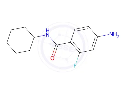 Chemical structure of 4-Amino-N-cyclohexyl-2-fluorobenzamide