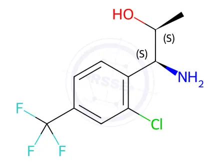 Chemical structure of (1S,2S)-1-AMINO-1-[2-CHLORO-4-(TRIFLUOROMETHYL)PHENYL]PROPAN-2-OL