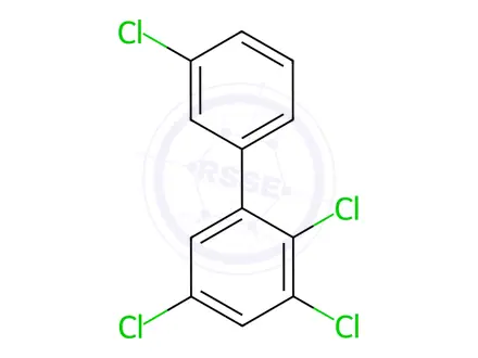 Chemical structure of 2,3,3',5-Tetrachlorobiphenyl