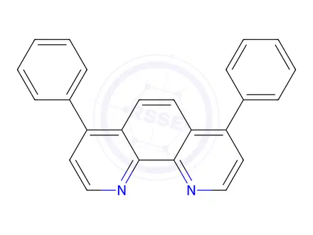 Chemical structure of tris(4,7-diphenyl-1,10-phenanthroline-N1,N10)nickel(2+) bis[tetrafluoroborate(1-)]