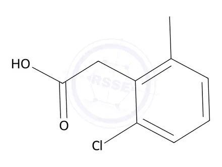 Chemical structure of 2-(2-chloro-6-methylphenyl)acetic acid