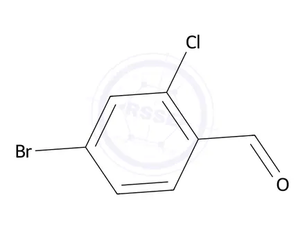 Chemical structure of 4-Bromo-2-chlorobenzaldehyde
