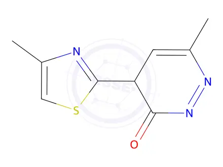 Chemical structure of 6-methyl-4-(4-methyl-1,3-thiazol-2-yl)-2,3-dihydropyridazin-3-one