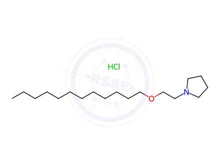 Chemical structure of 1-(2-(dodecyloxy)ethyl)pyrrolidine hydrochloride