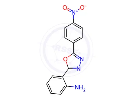 Chemical structure of 2-(5-(4-Nitrophenyl)-1,3,4-oxadiazol-2-yl)aniline